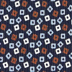 E.Marinella CRAVATTE|Cravatte In Seta Stampata|CRAVATTA SARTORIALE CLASSICA IN SETA BLU SCURO Microfantasia fiore