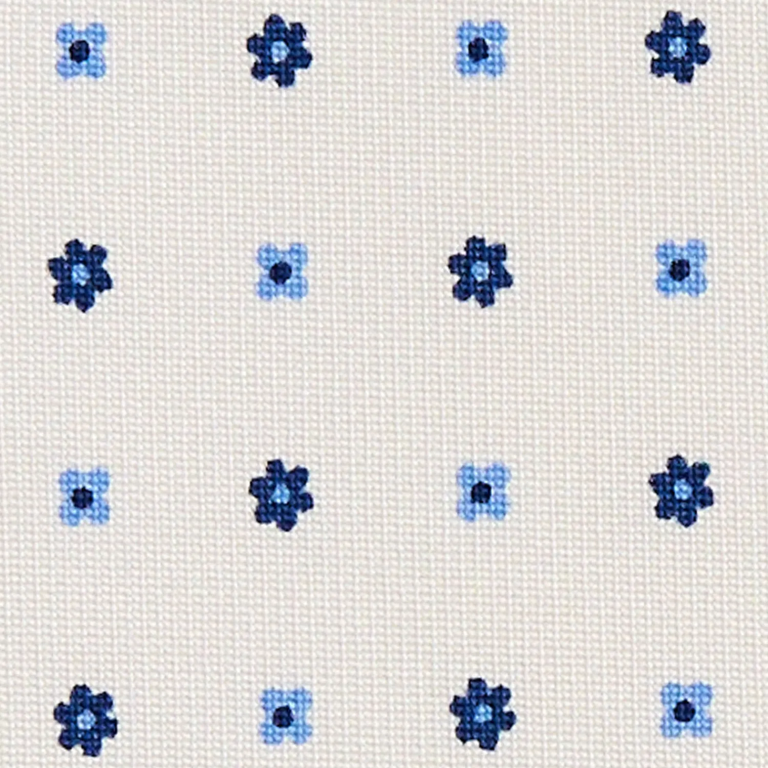 E.Marinella CRAVATTE|Cravatte In Seta Stampata|CRAVATTA SARTORIALE CLASSICA IN SETA BIANCA Microfantasia fiore