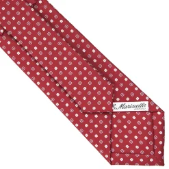 E.Marinella CRAVATTE|Cravatte In Seta Stampata|CRAVATTA SARTORIALE CLASSICA IN SETA BORDEAUX Microfantasia fiore