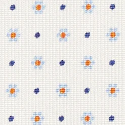 E.Marinella CRAVATTE|Cravatte In Seta Stampata|CRAVATTA SARTORIALE CLASSICA IN SETA BIANCA Microfantasia fiore