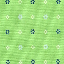 E.Marinella CRAVATTE|Cravatte In Seta Stampata|CRAVATTA SARTORIALE CLASSICA IN SETA VERDE CHIARO Microfantasia fiore
