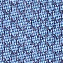 E.Marinella CRAVATTE|Cravatte In Seta Stampata|CRAVATTA SARTORIALE CLASSICA IN SETA AZZURRO POLVERE Microfantasia m geometrica