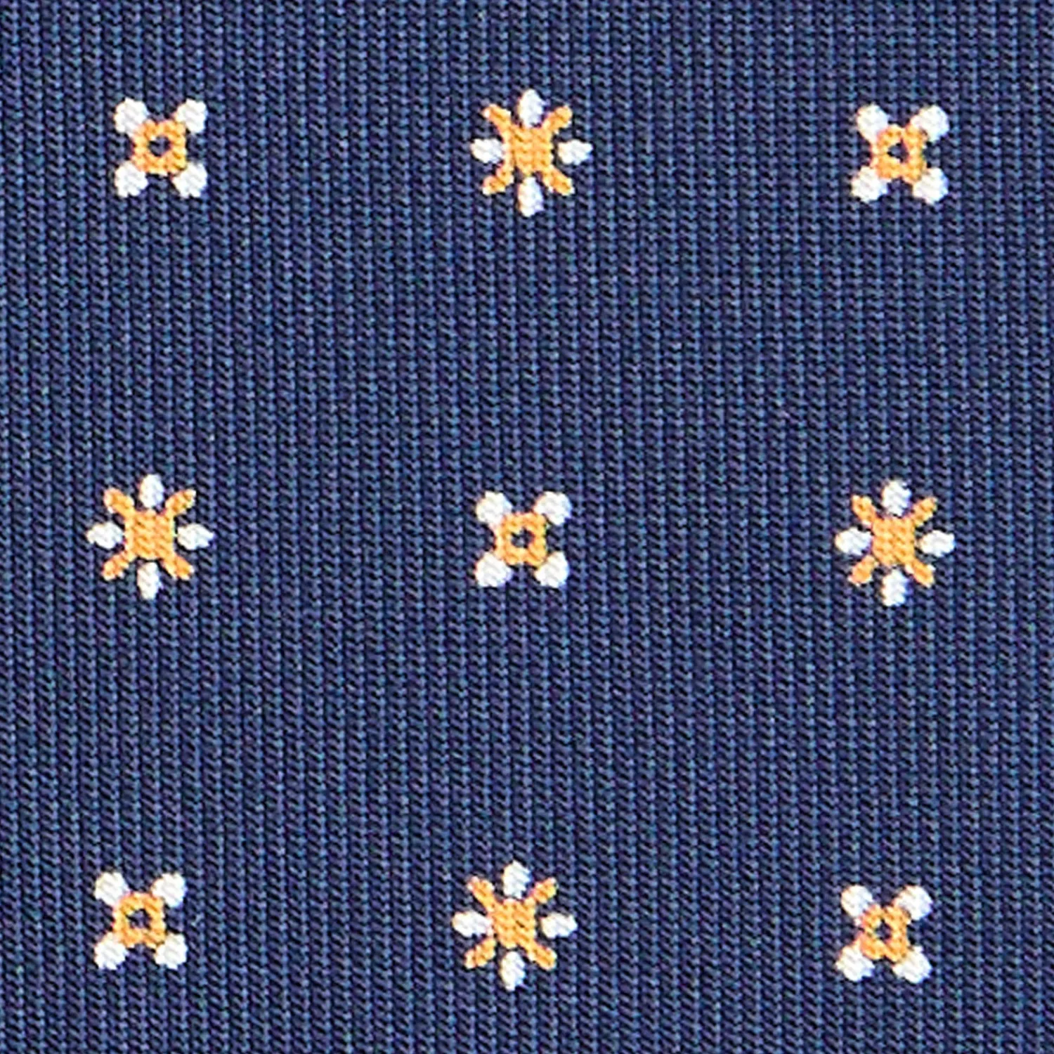 E.Marinella CRAVATTE|Cravatte In Seta Stampata|CRAVATTA SARTORIALE CLASSICA IN SETA BLU SCURO Microfantasia fiore