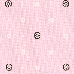E.Marinella CRAVATTE|Cravatte In Seta Stampata|CRAVATTA SARTORIALE CLASSICA IN SETA ROSA Microfantasia fiore