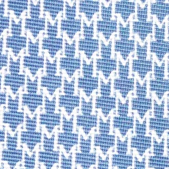 E.Marinella CRAVATTE|Cravatte In Seta Stampata|CRAVATTA SARTORIALE CLASSICA IN SETA BLU Microfantasia m geometrica
