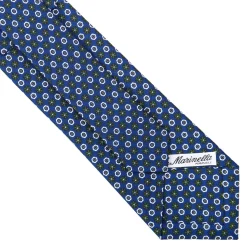E.Marinella CRAVATTE|Cravatte In Seta Stampata|CRAVATTA SARTORIALE CLASSICA IN SETA BLU Microfantasia fiore