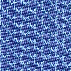 E.Marinella CRAVATTE|Cravatte In Seta Stampata|CRAVATTA SARTORIALE CLASSICA IN SETA BLUETTE Microfantasia m geometrica