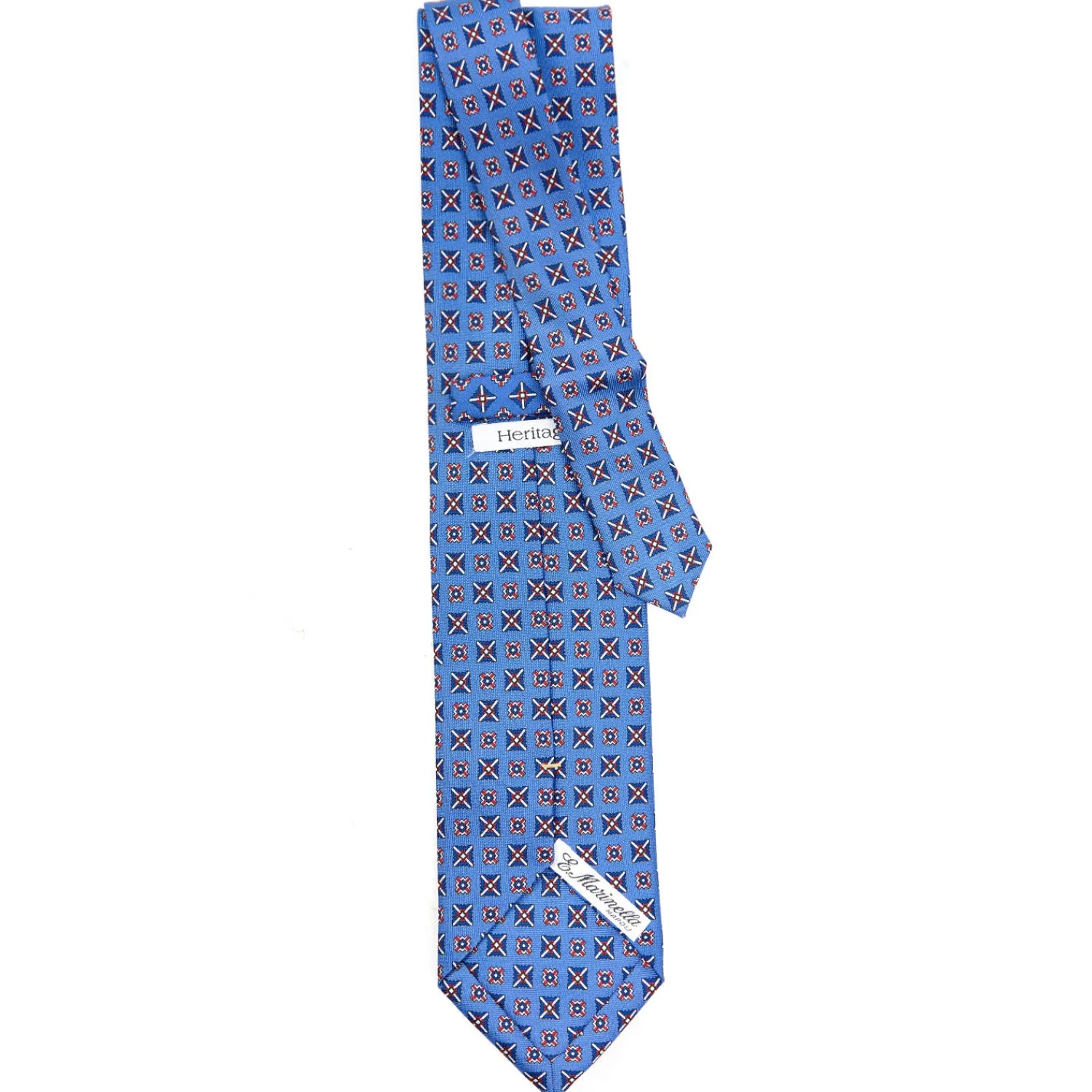 E.Marinella CRAVATTE|Cravatte Extra Long|CRAVATTA SARTORIALE EXTRA LONG IN SETA AZZURRO POLVERE Collezione heritage
