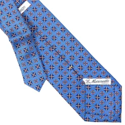 E.Marinella CRAVATTE|Cravatte Extra Long|CRAVATTA SARTORIALE EXTRA LONG IN SETA AZZURRO POLVERE Collezione heritage