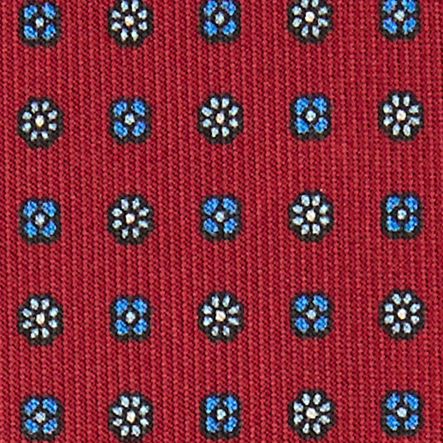E.Marinella CRAVATTE|Cravatte Extra Long|CRAVATTA SARTORIALE EXTRA LONG IN SETA BORDEAUX Microfantasia fiore