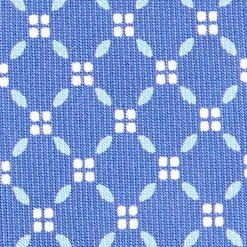 E.Marinella CRAVATTE|Cravatte Extra Long|CRAVATTA SARTORIALE EXTRA LONG IN SETA AZZURRO POLVERE Microfantasia fiore