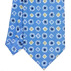 E.Marinella CRAVATTE|Cravatte Extra Long|CRAVATTA SARTORIALE EXTRA LONG IN SETA AZZURRO POLVERE Collezione heritage