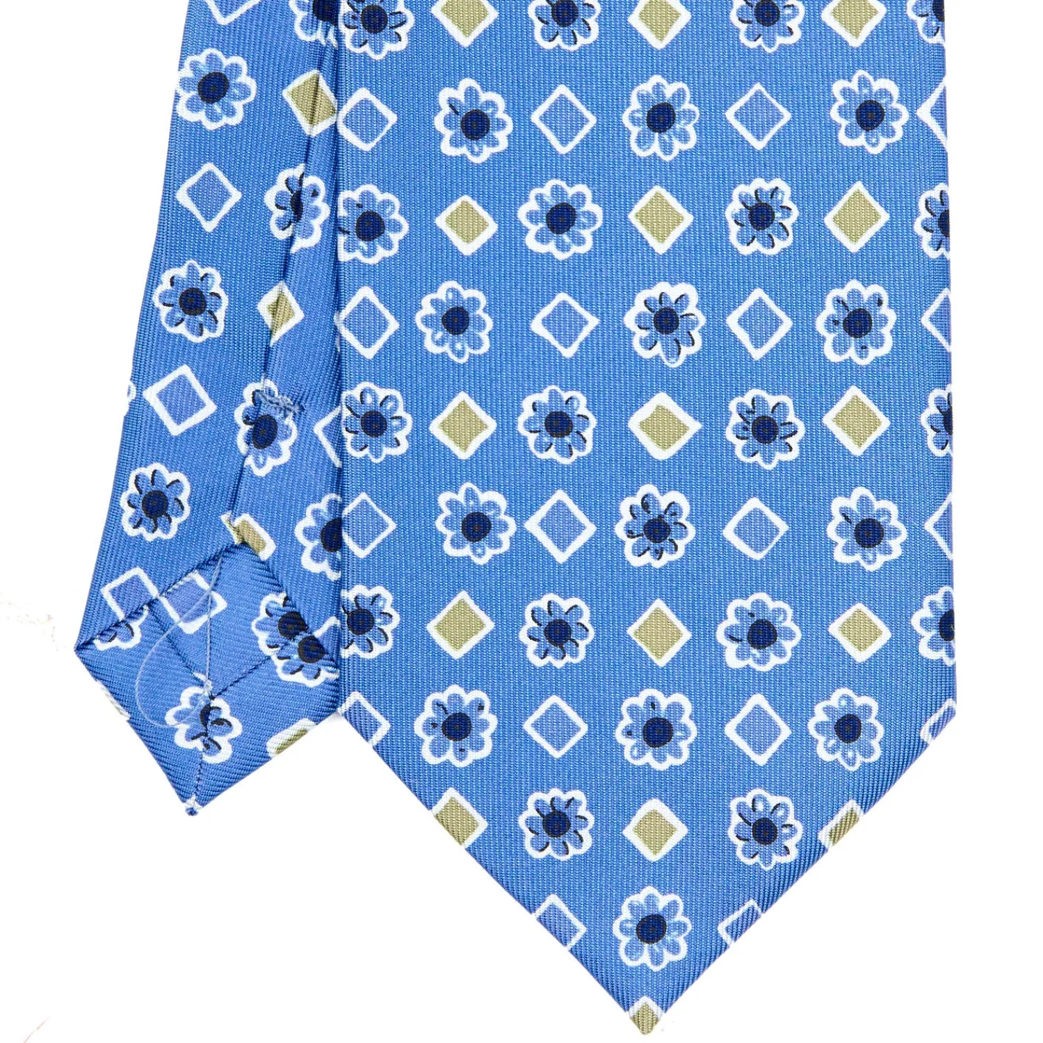 E.Marinella CRAVATTE|Cravatte Extra Long|CRAVATTA SARTORIALE EXTRA LONG IN SETA AZZURRO POLVERE Collezione heritage