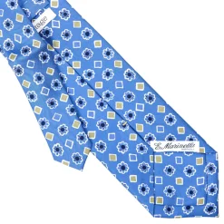 E.Marinella CRAVATTE|Cravatte Extra Long|CRAVATTA SARTORIALE EXTRA LONG IN SETA AZZURRO POLVERE Collezione heritage