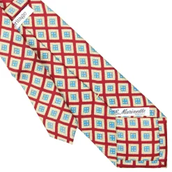 E.Marinella CRAVATTE|Cravatte Extra Long|CRAVATTA SARTORIALE EXTRA LONG IN SETA ROSSA Collezione heritage