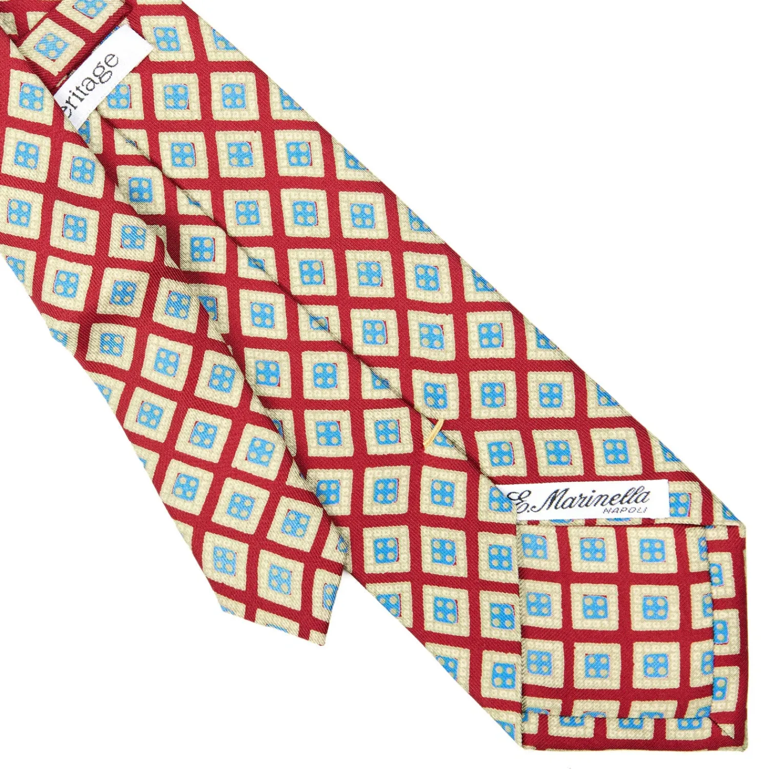 E.Marinella CRAVATTE|Cravatte Extra Long|CRAVATTA SARTORIALE EXTRA LONG IN SETA ROSSA Collezione heritage
