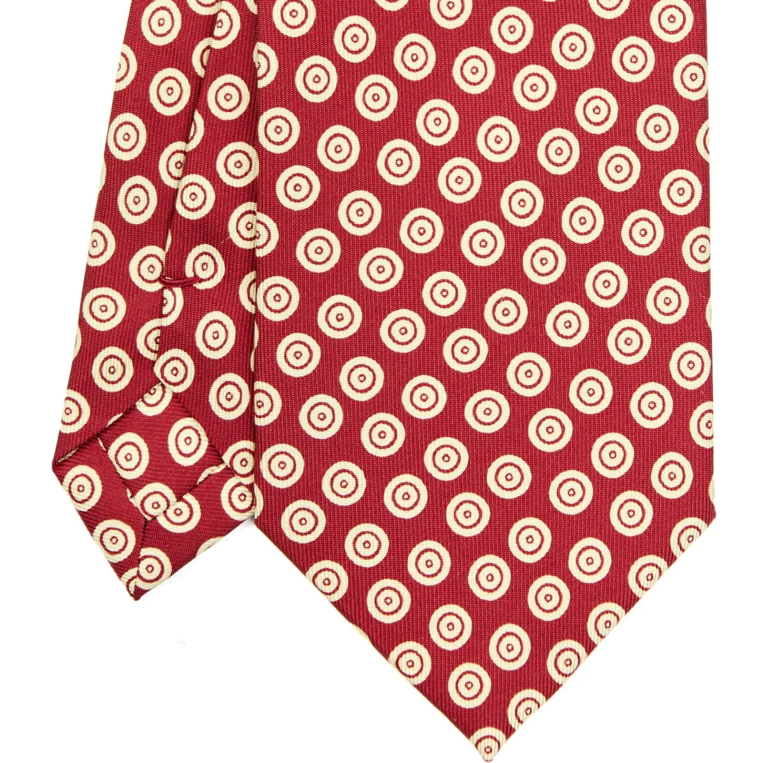 E.Marinella CRAVATTE|Cravatte Extra Long|CRAVATTA SARTORIALE EXTRA LONG IN SETA BORDEAUX Collezione heritage