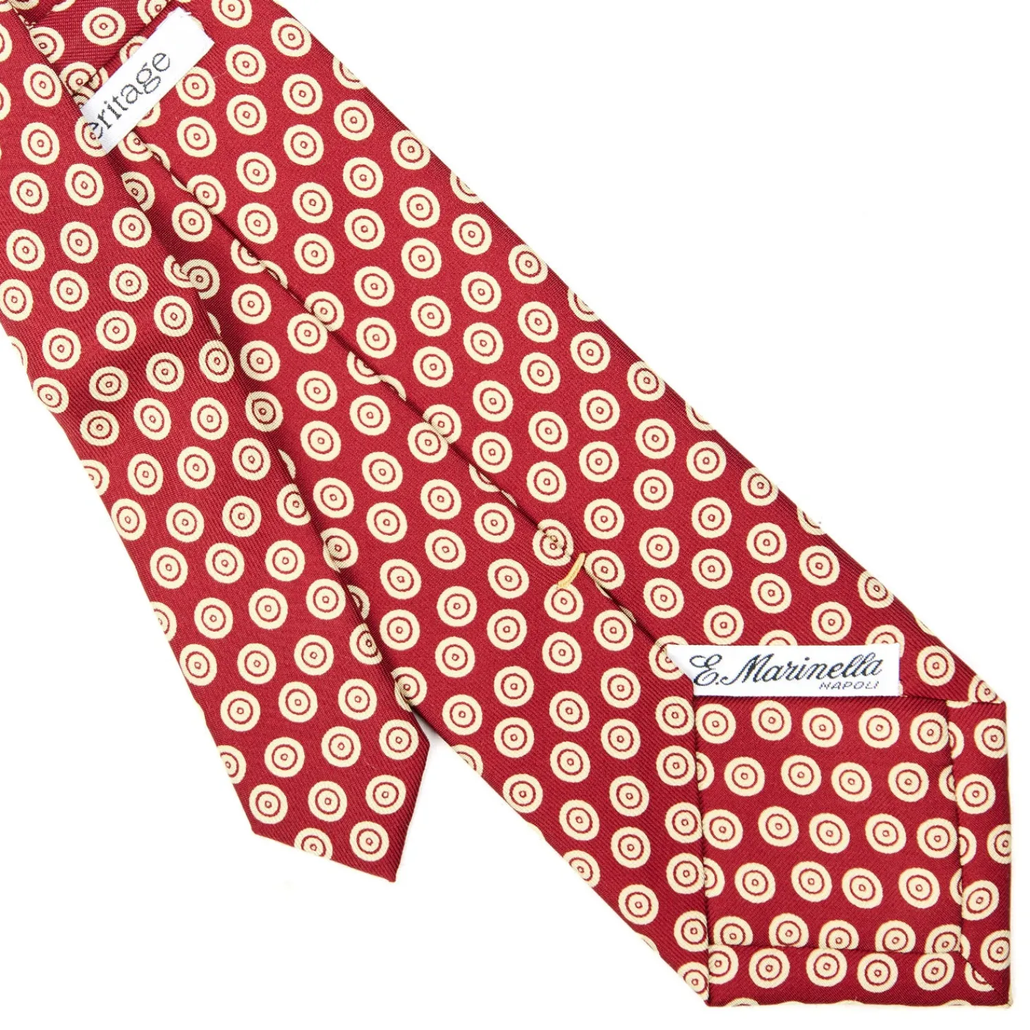 E.Marinella CRAVATTE|Cravatte Extra Long|CRAVATTA SARTORIALE EXTRA LONG IN SETA BORDEAUX Collezione heritage