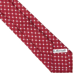 E.Marinella CRAVATTE|Cravatte Extra Long|CRAVATTA SARTORIALE EXTRA LONG IN SETA BORDEAUX Microfantasia fiore