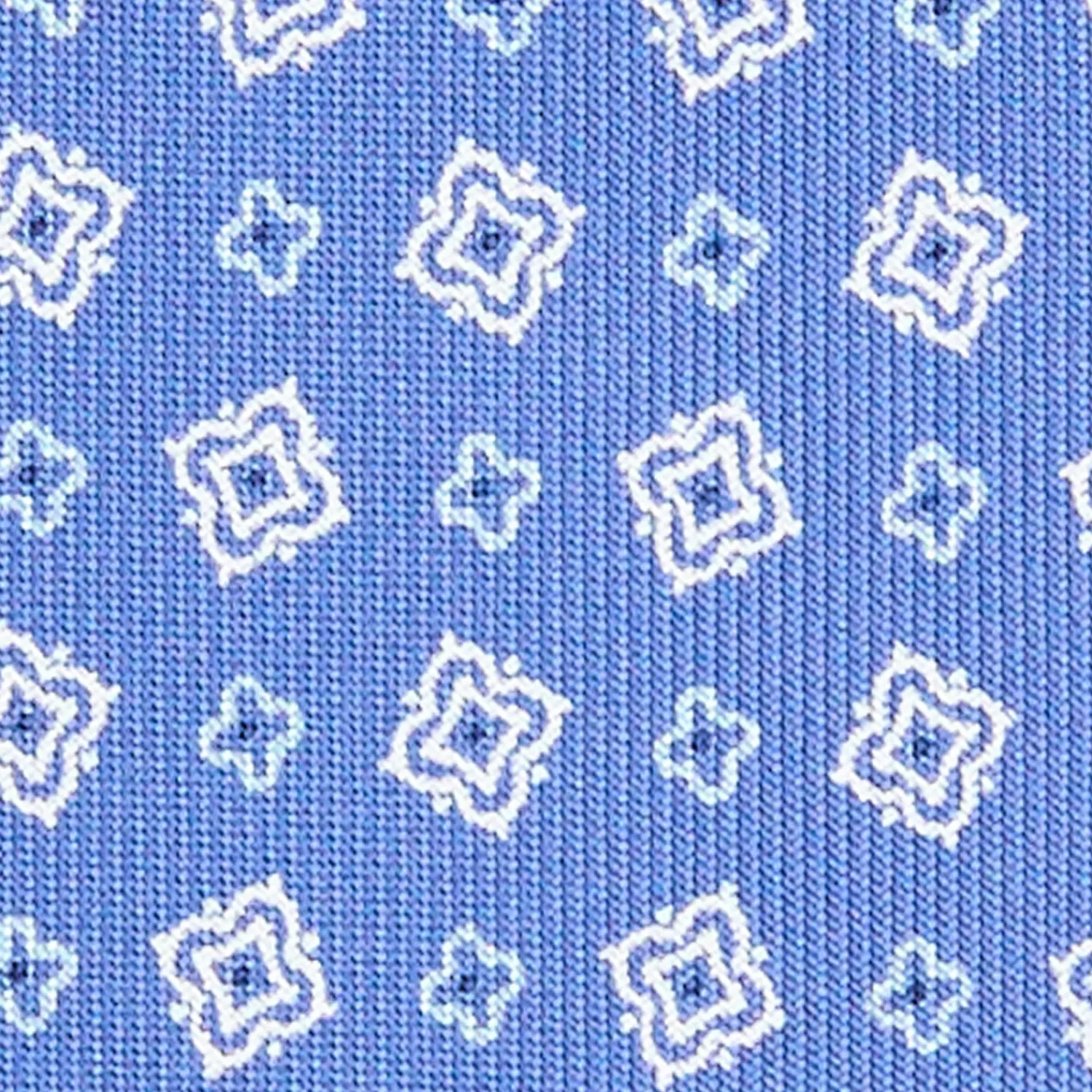E.Marinella CRAVATTE|Cravatte Extra Long|CRAVATTA SARTORIALE EXTRA LONG IN SETA AZZURRO POLVERE Microfantasia fiore