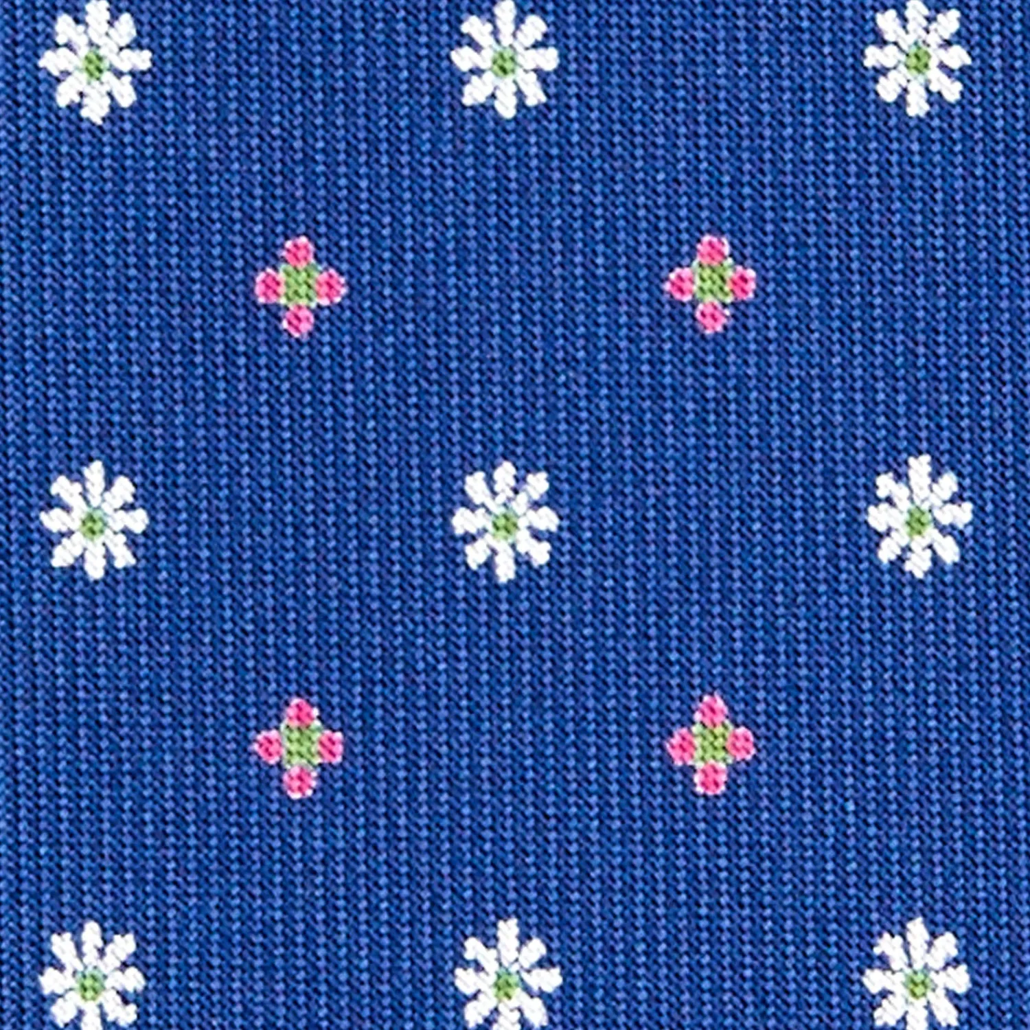 E.Marinella CRAVATTE|Cravatte Extra Long|CRAVATTA SARTORIALE EXTRA LONG IN SETA BLUMicrofantasia fiore