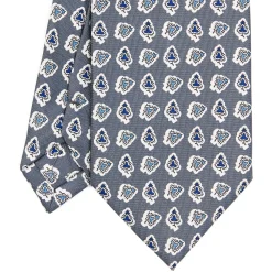 E.Marinella CRAVATTE|Cravatte Extra Long|CRAVATTA SARTORIALE EXTRA LONG IN SETA GRIGIO SCURO Collezione heritage