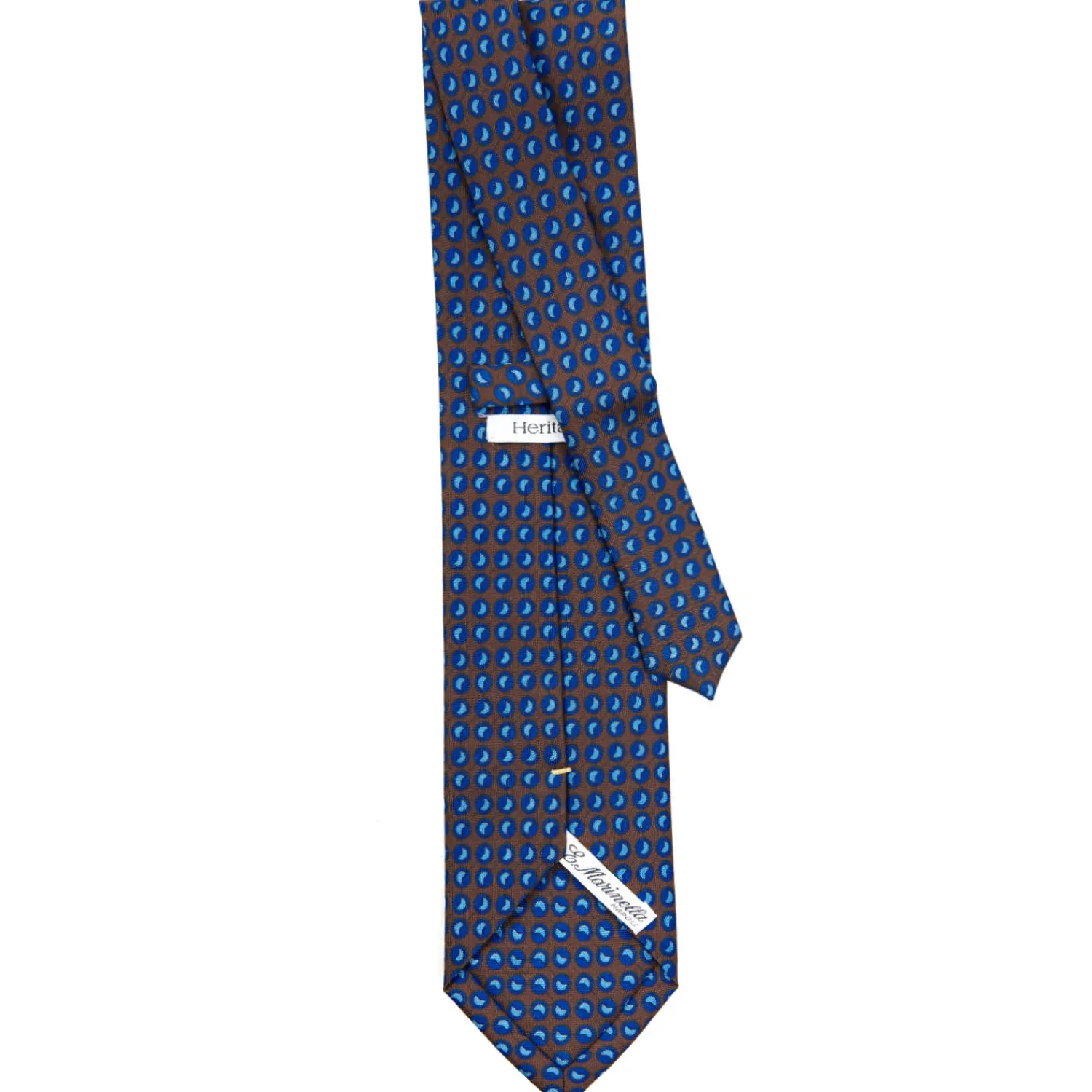 E.Marinella CRAVATTE|Cravatte Extra Long|CRAVATTA SARTORIALE EXTRA LONG IN SETA MARRONE SCURO Collezione heritage