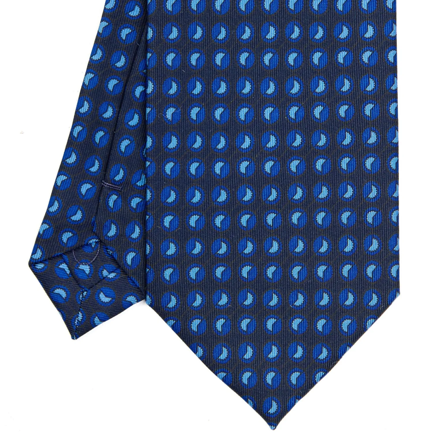 E.Marinella CRAVATTE|Cravatte Extra Long|CRAVATTA SARTORIALE EXTRA LONG IN SETA BLU SCURO Collezione heritage