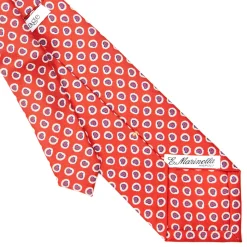 E.Marinella CRAVATTE|Cravatte Extra Long|CRAVATTA SARTORIALE EXTRA LONG IN SETA ROSSA Collezione heritage
