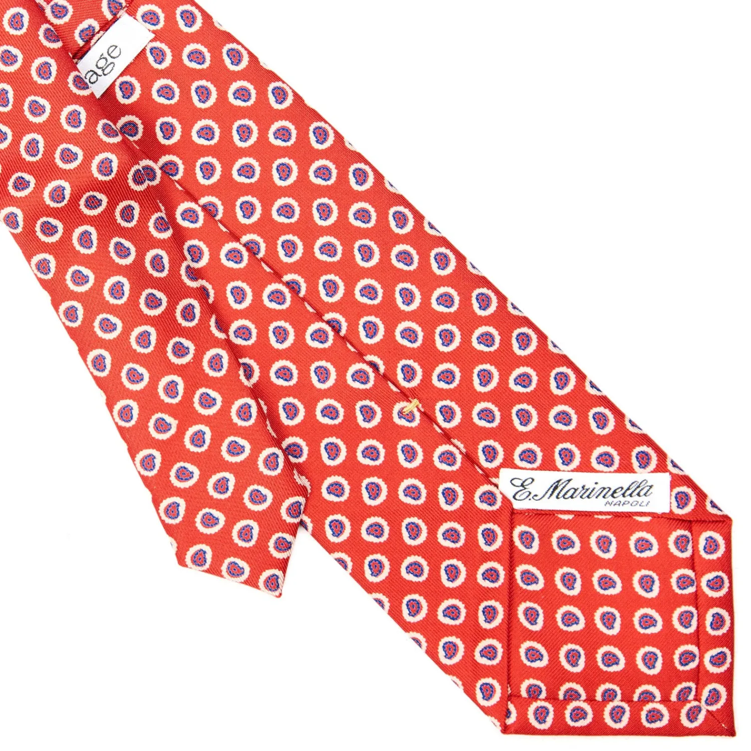 E.Marinella CRAVATTE|Cravatte Extra Long|CRAVATTA SARTORIALE EXTRA LONG IN SETA ROSSA Collezione heritage