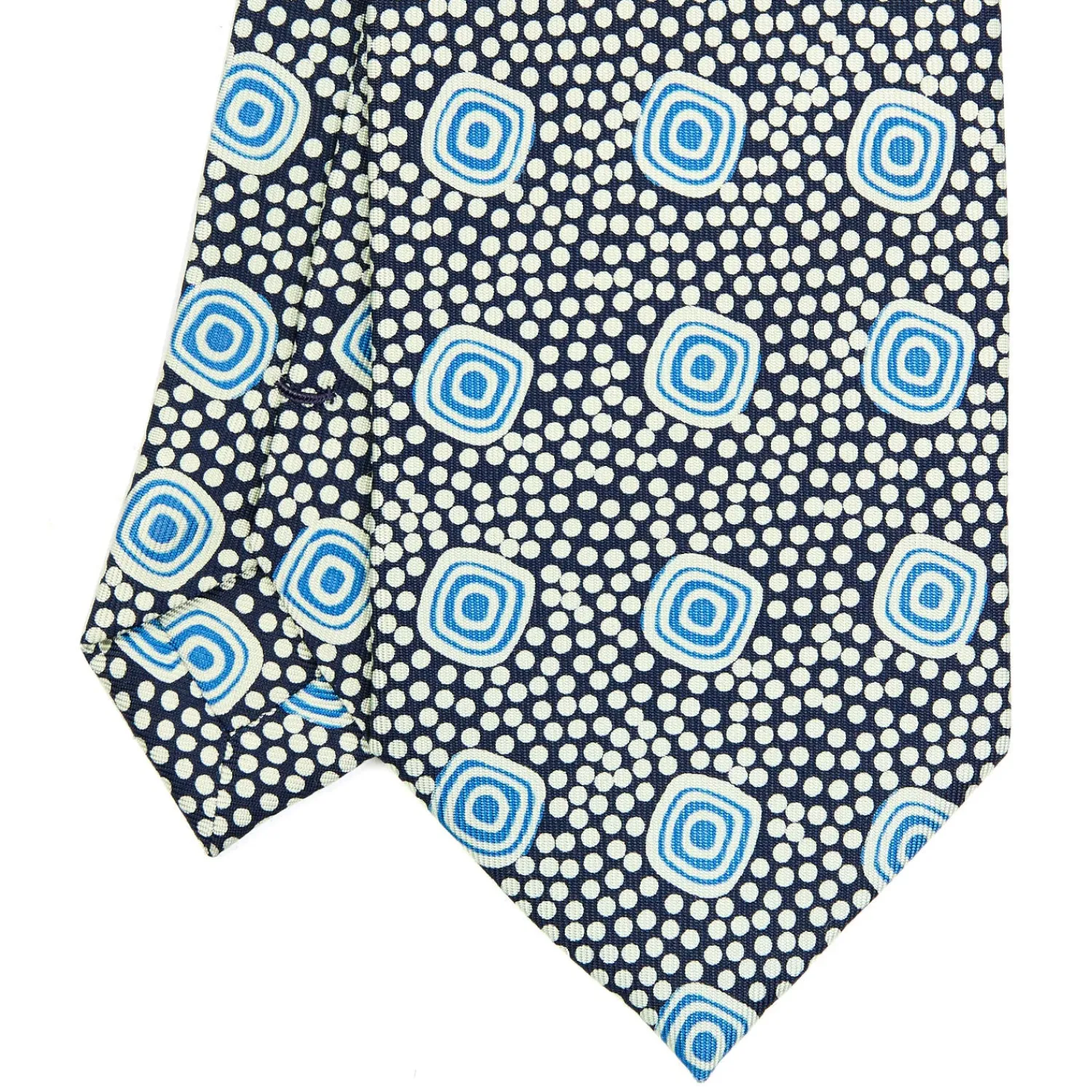 E.Marinella CRAVATTE|Cravatte Extra Long|CRAVATTA SARTORIALE EXTRA LONG IN SETA BLU SCURO Collezione heritage