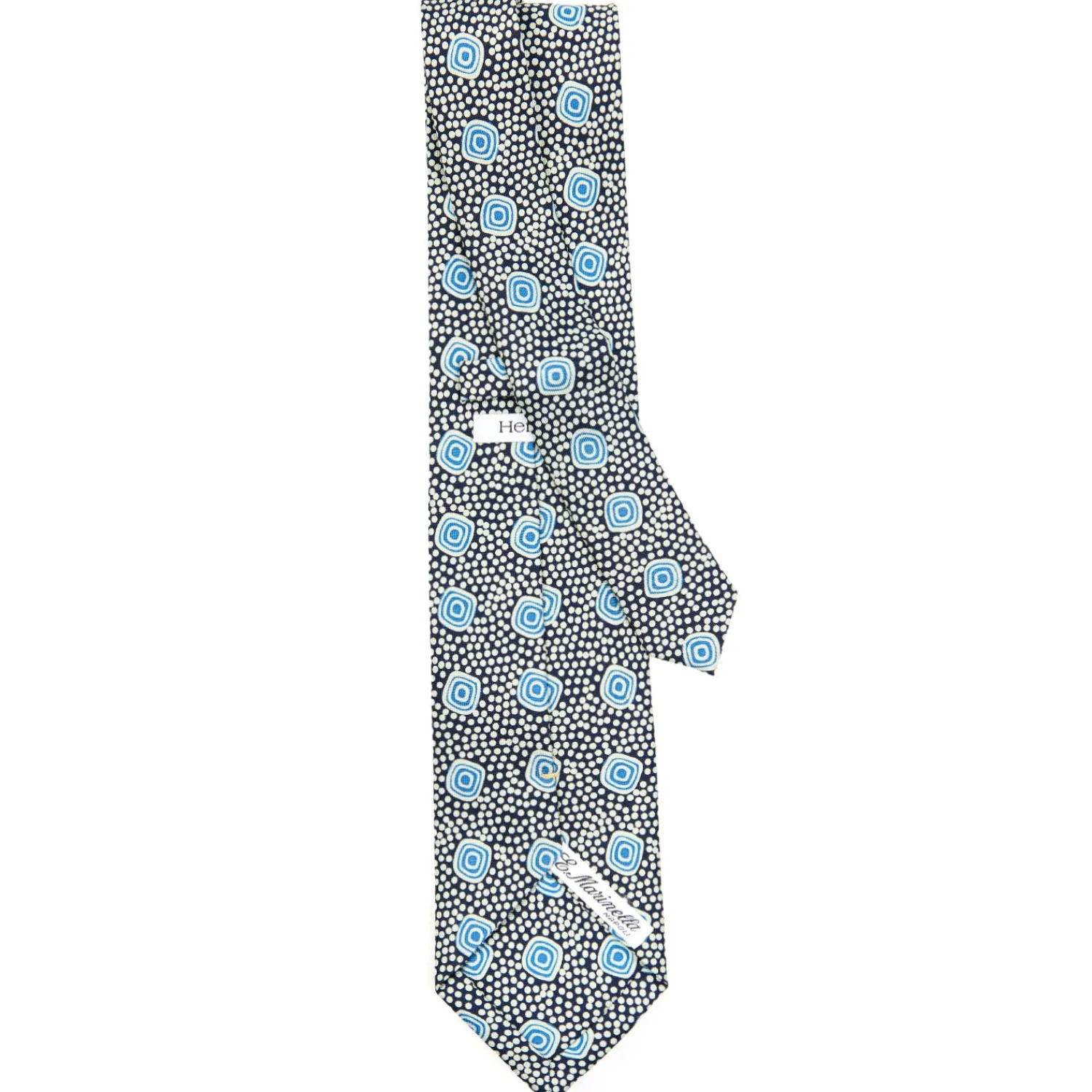 E.Marinella CRAVATTE|Cravatte Extra Long|CRAVATTA SARTORIALE EXTRA LONG IN SETA BLU SCURO Collezione heritage