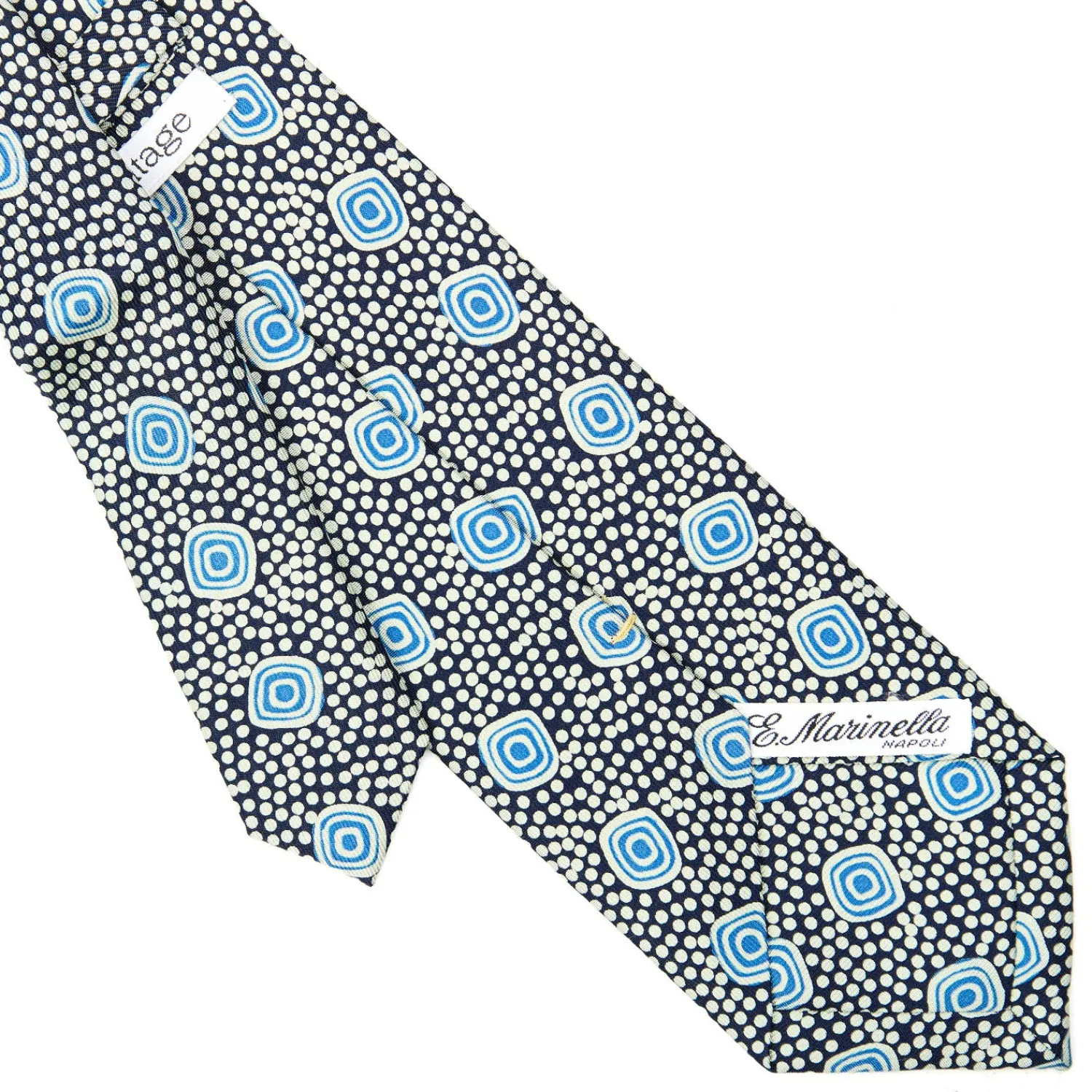 E.Marinella CRAVATTE|Cravatte Extra Long|CRAVATTA SARTORIALE EXTRA LONG IN SETA BLU SCURO Collezione heritage