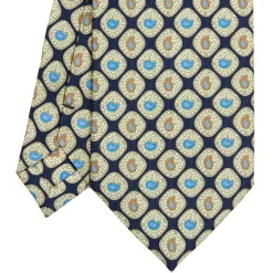 E.Marinella CRAVATTE|Cravatte Extra Long|CRAVATTA SARTORIALE EXTRA LONG IN SETA BLU SCURO Collezione heritage