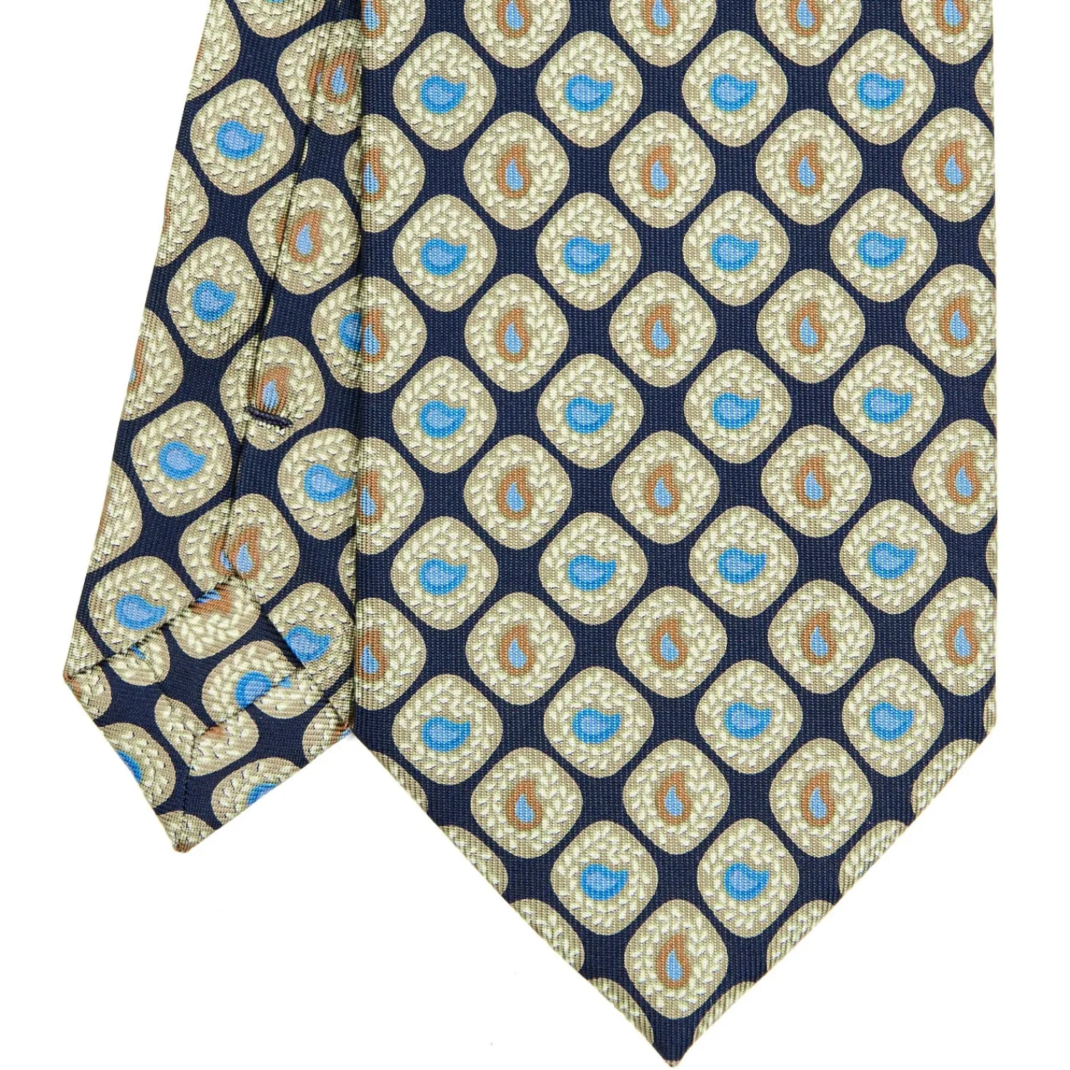 E.Marinella CRAVATTE|Cravatte Extra Long|CRAVATTA SARTORIALE EXTRA LONG IN SETA BLU SCURO Collezione heritage