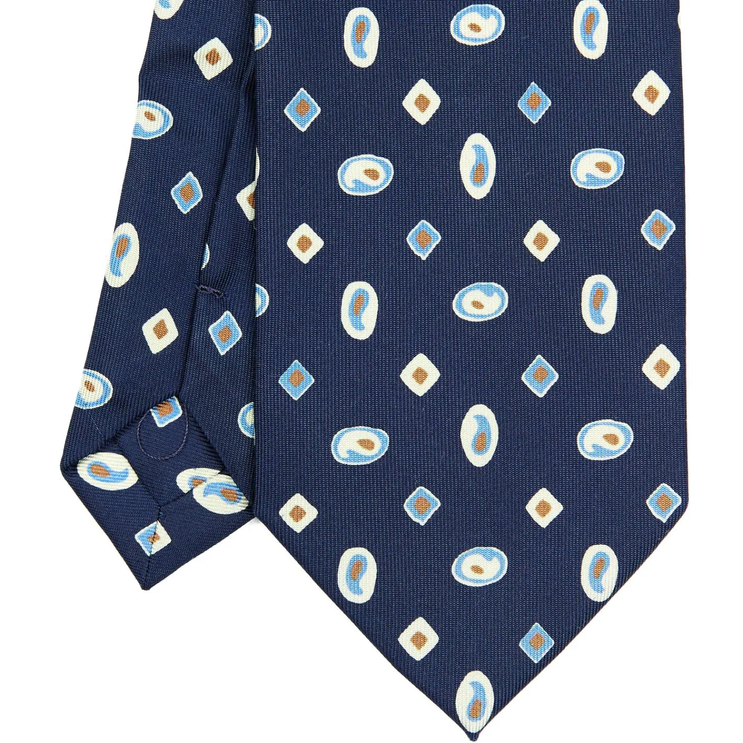 E.Marinella CRAVATTE|Cravatte Extra Long|CRAVATTA SARTORIALE EXTRA LONG IN SETA BLU SCURO Collezione heritage