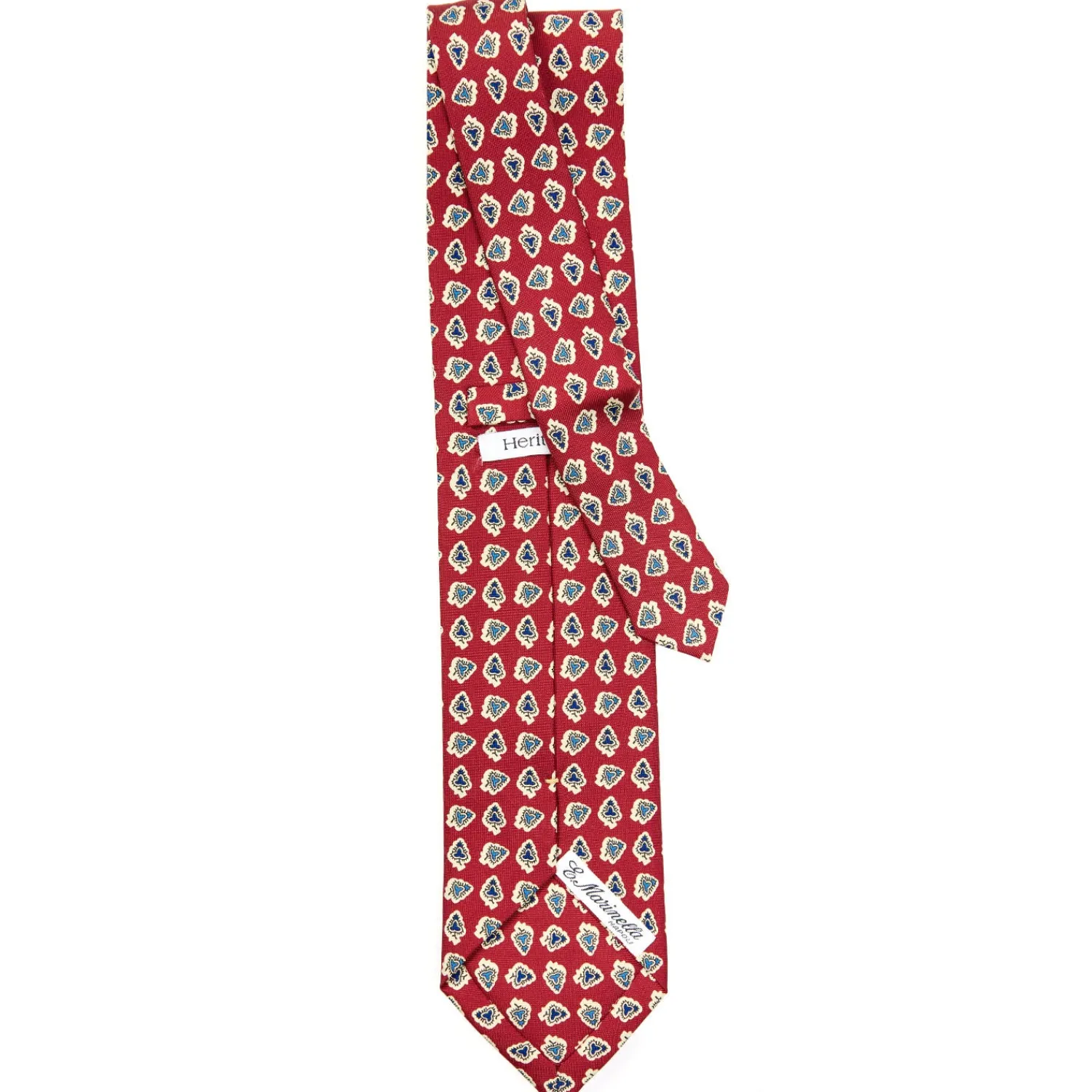 E.Marinella CRAVATTE|Cravatte Extra Long|CRAVATTA SARTORIALE EXTRA LONG IN SETA BORDEAUX Collezione heritage