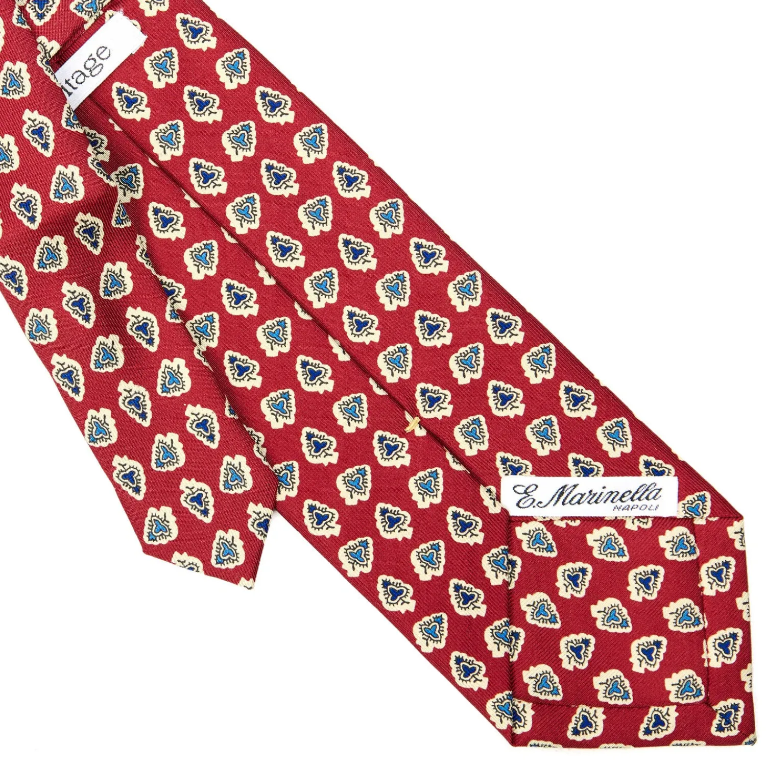 E.Marinella CRAVATTE|Cravatte Extra Long|CRAVATTA SARTORIALE EXTRA LONG IN SETA BORDEAUX Collezione heritage