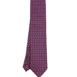 E.Marinella CRAVATTE|Cravatte Extra Long|CRAVATTA SARTORIALE EXTRA LONG IN SETA BORDEAUX Collezione heritage