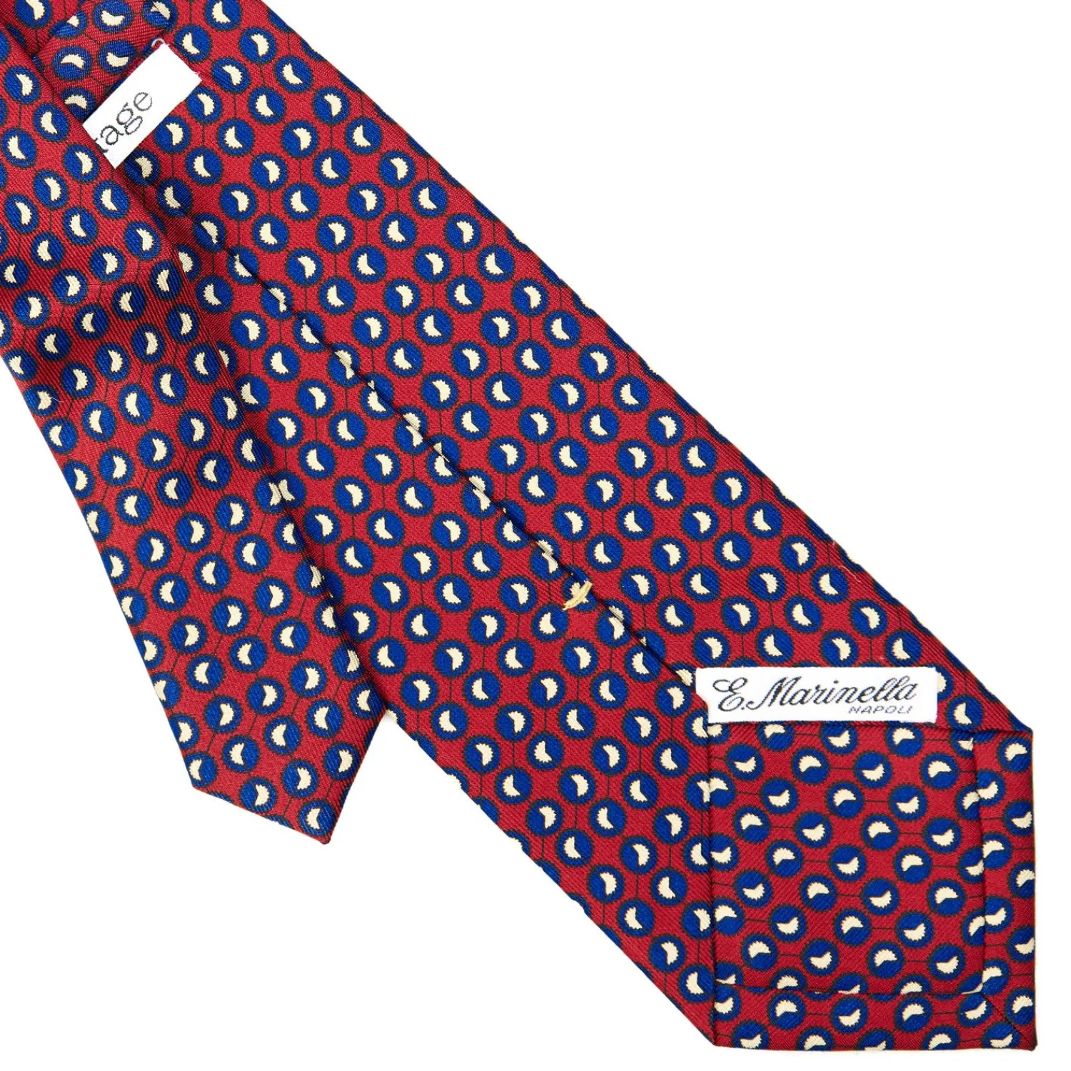 E.Marinella CRAVATTE|Cravatte Extra Long|CRAVATTA SARTORIALE EXTRA LONG IN SETA BORDEAUX Collezione heritage
