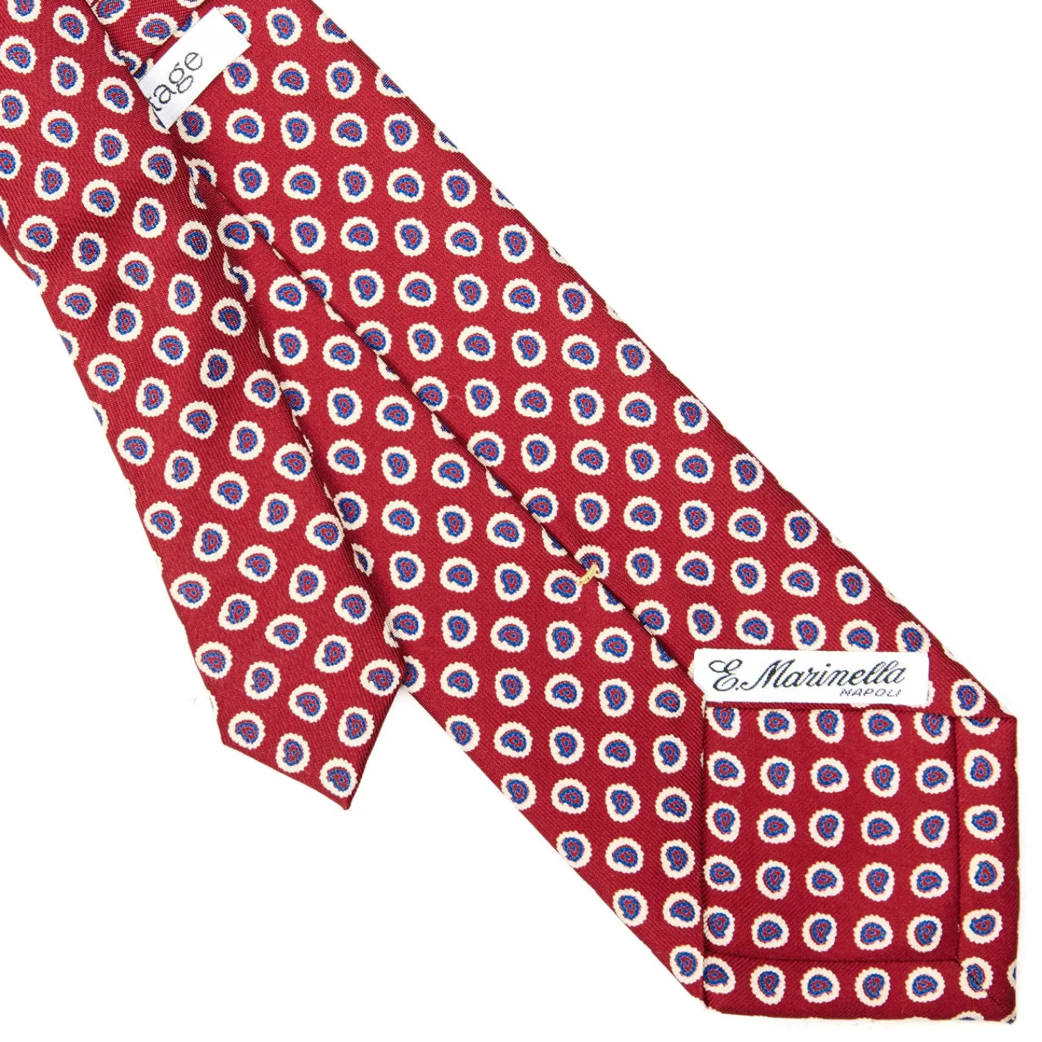 E.Marinella CRAVATTE|Cravatte Extra Long|CRAVATTA SARTORIALE EXTRA LONG IN SETA BORDEAUX Collezione heritage