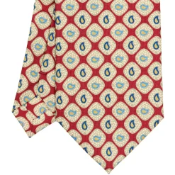 E.Marinella CRAVATTE|Cravatte Extra Long|CRAVATTA SARTORIALE EXTRA LONG IN SETA BORDEAUX Collezione heritage
