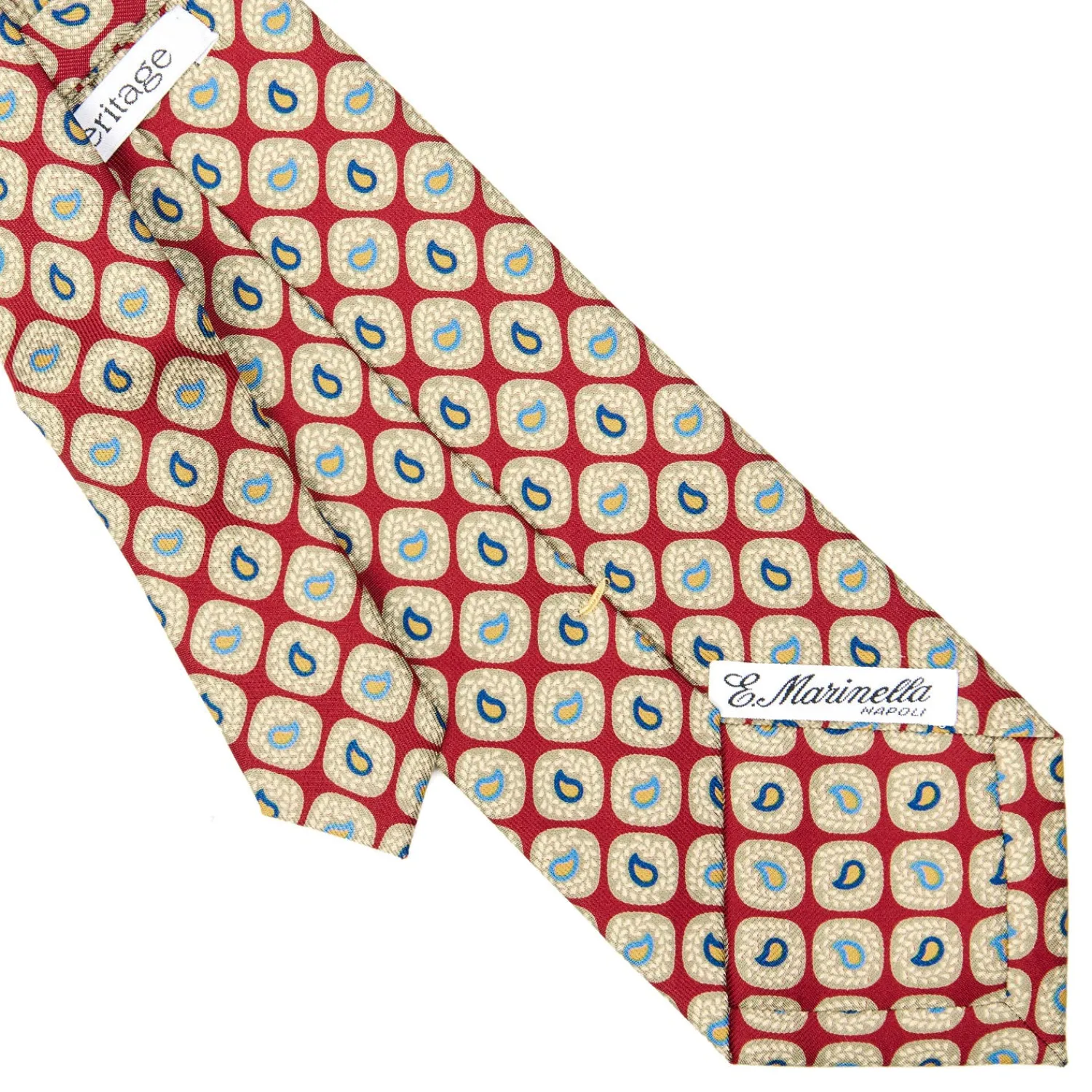 E.Marinella CRAVATTE|Cravatte Extra Long|CRAVATTA SARTORIALE EXTRA LONG IN SETA BORDEAUX Collezione heritage