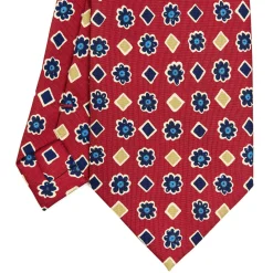 E.Marinella CRAVATTE|Cravatte Extra Long|CRAVATTA SARTORIALE EXTRA LONG IN SETA BORDEAUX Collezione heritage