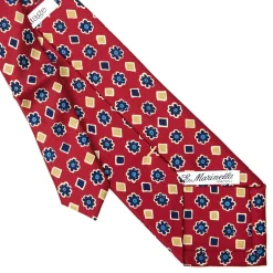 E.Marinella CRAVATTE|Cravatte Extra Long|CRAVATTA SARTORIALE EXTRA LONG IN SETA BORDEAUX Collezione heritage