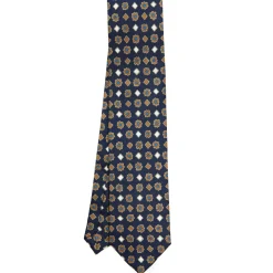 E.Marinella Cravatte Extra Long|CRAVATTE|CRAVATTA SARTORIALE EXTRA LONG IN SETA BLU SCURO Collezione heritage