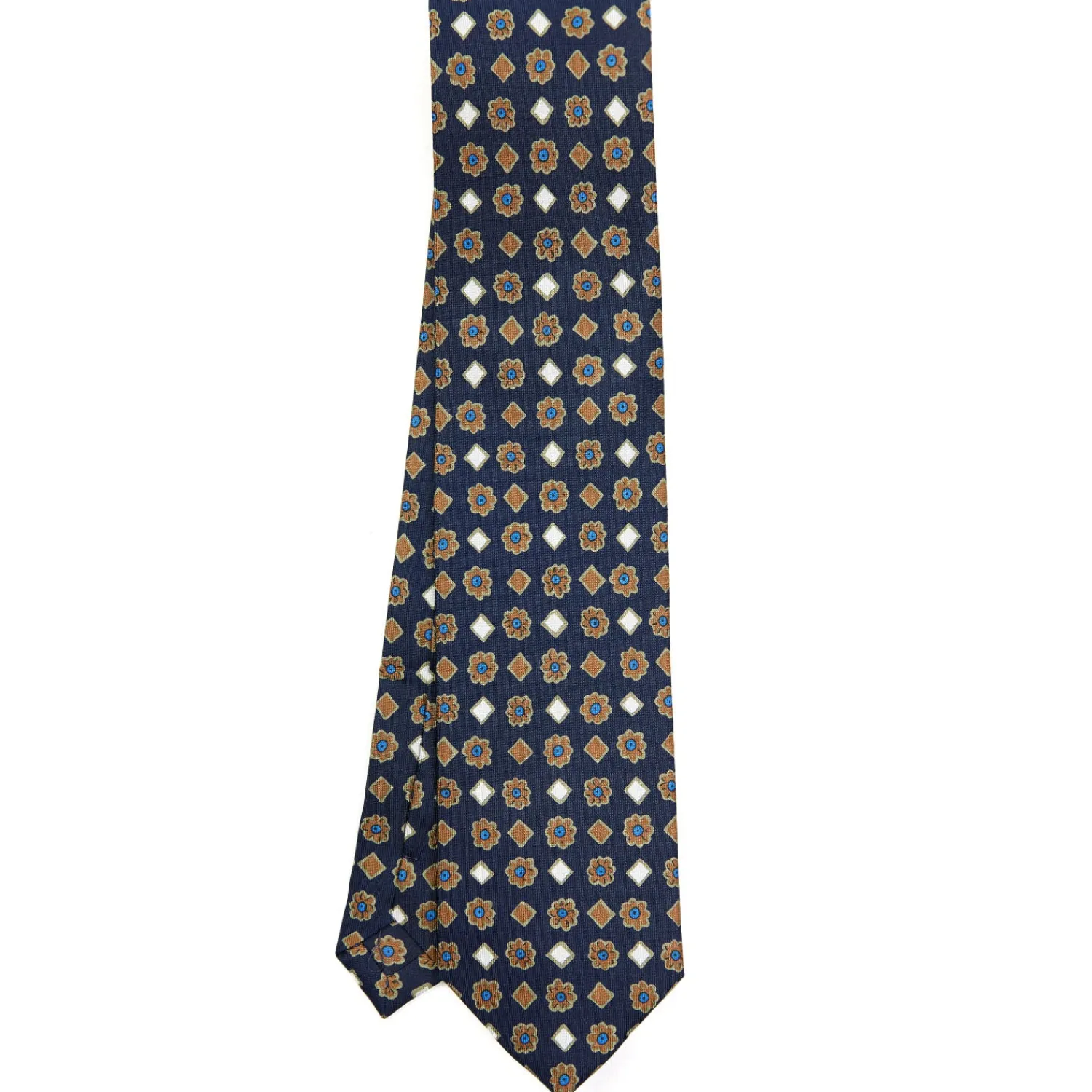 E.Marinella Cravatte Extra Long|CRAVATTE|CRAVATTA SARTORIALE EXTRA LONG IN SETA BLU SCURO Collezione heritage