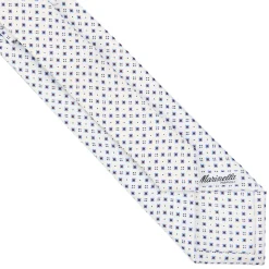 E.Marinella CRAVATTE|Cravatte Extra Long|CRAVATTA SARTORIALE EXTRA LONG IN SETA BIANCA Microfantasia fiore
