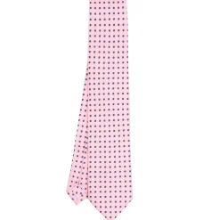 E.Marinella CRAVATTE|Cravatte Extra Long|CRAVATTA SARTORIALE EXTRA LONG IN SETA ROSA Microfantasia fiore