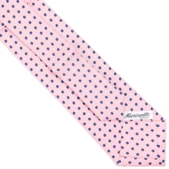 E.Marinella CRAVATTE|Cravatte Extra Long|CRAVATTA SARTORIALE EXTRA LONG IN SETA ROSA Microfantasia fiore